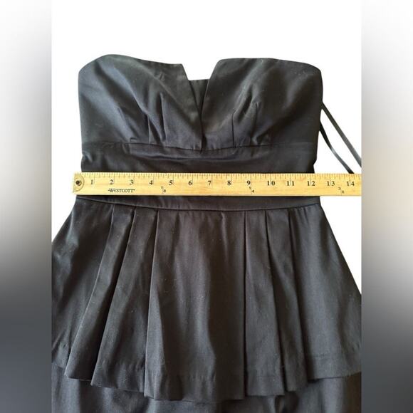 B.SMART | NWT Elegant Black Strapless Peplum Dress size 4 [08] - Picture 7 of 9
